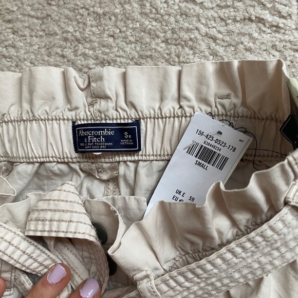 Linen Cargo Pants~Abercrombie&Fitch~Size Small - Picture 3 of 3